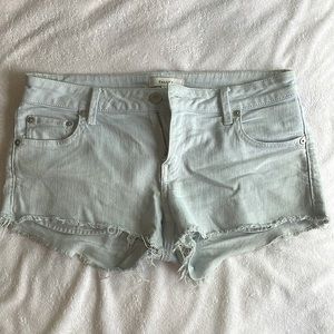 Talula light blue ripped denim shorts